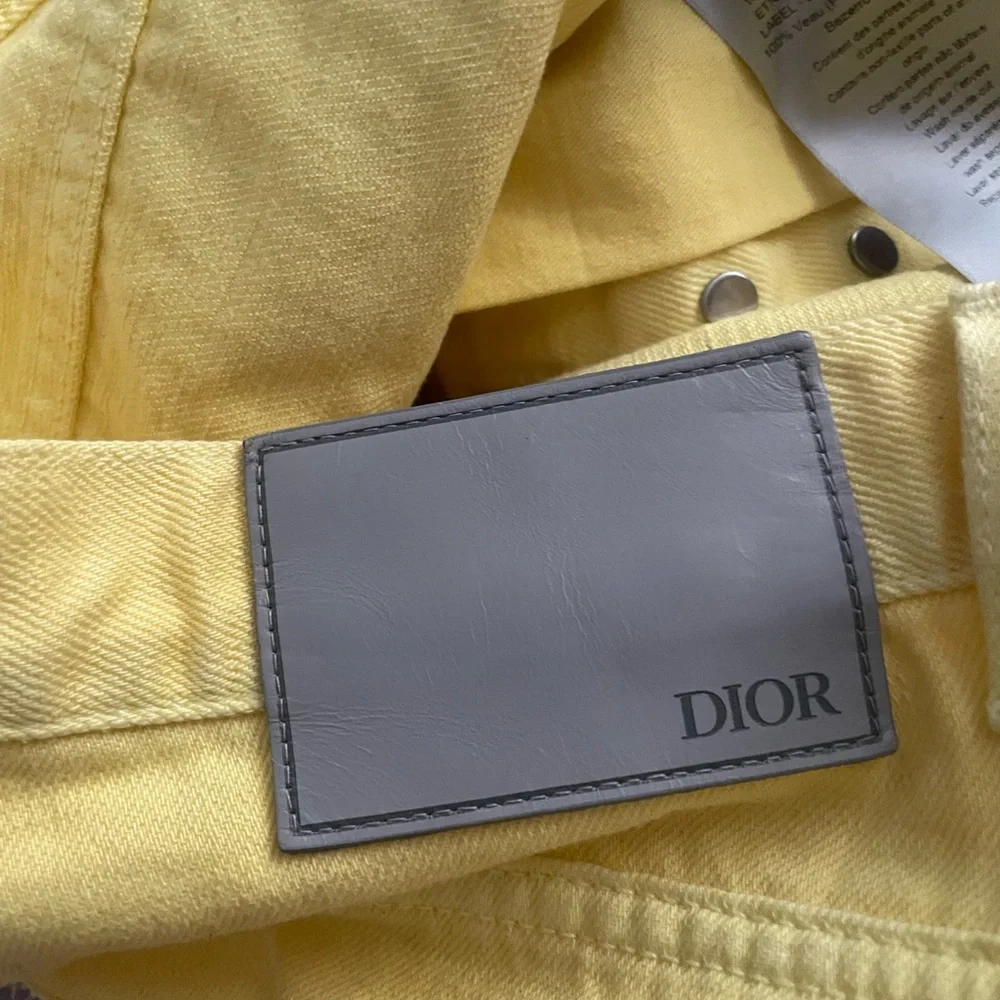 Dior Mens Yellow Jeans Size 32 - Picture 7 of 12